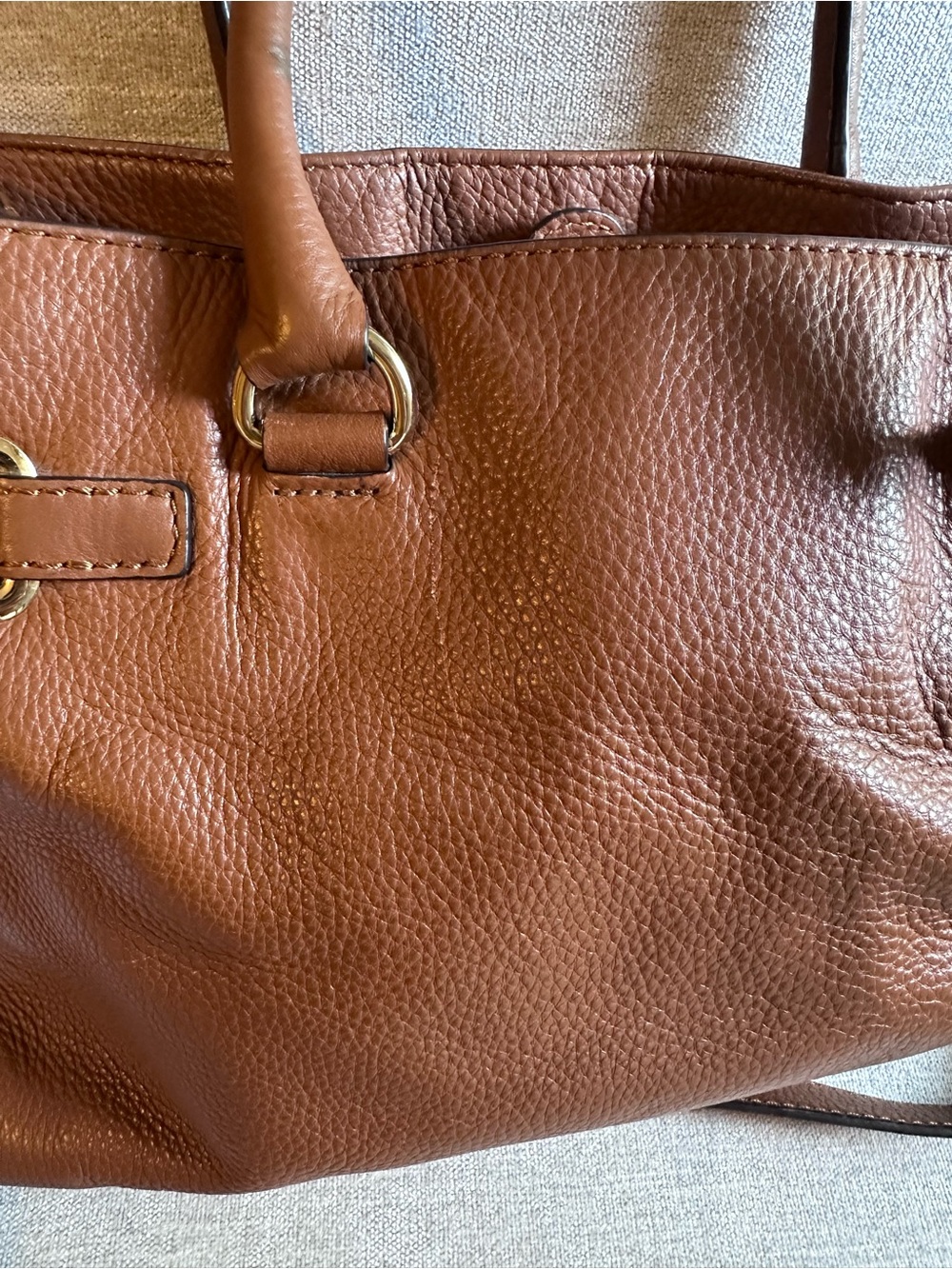 Michael Kors Hamilton Leather Tote Bag - Picture 6 of 9